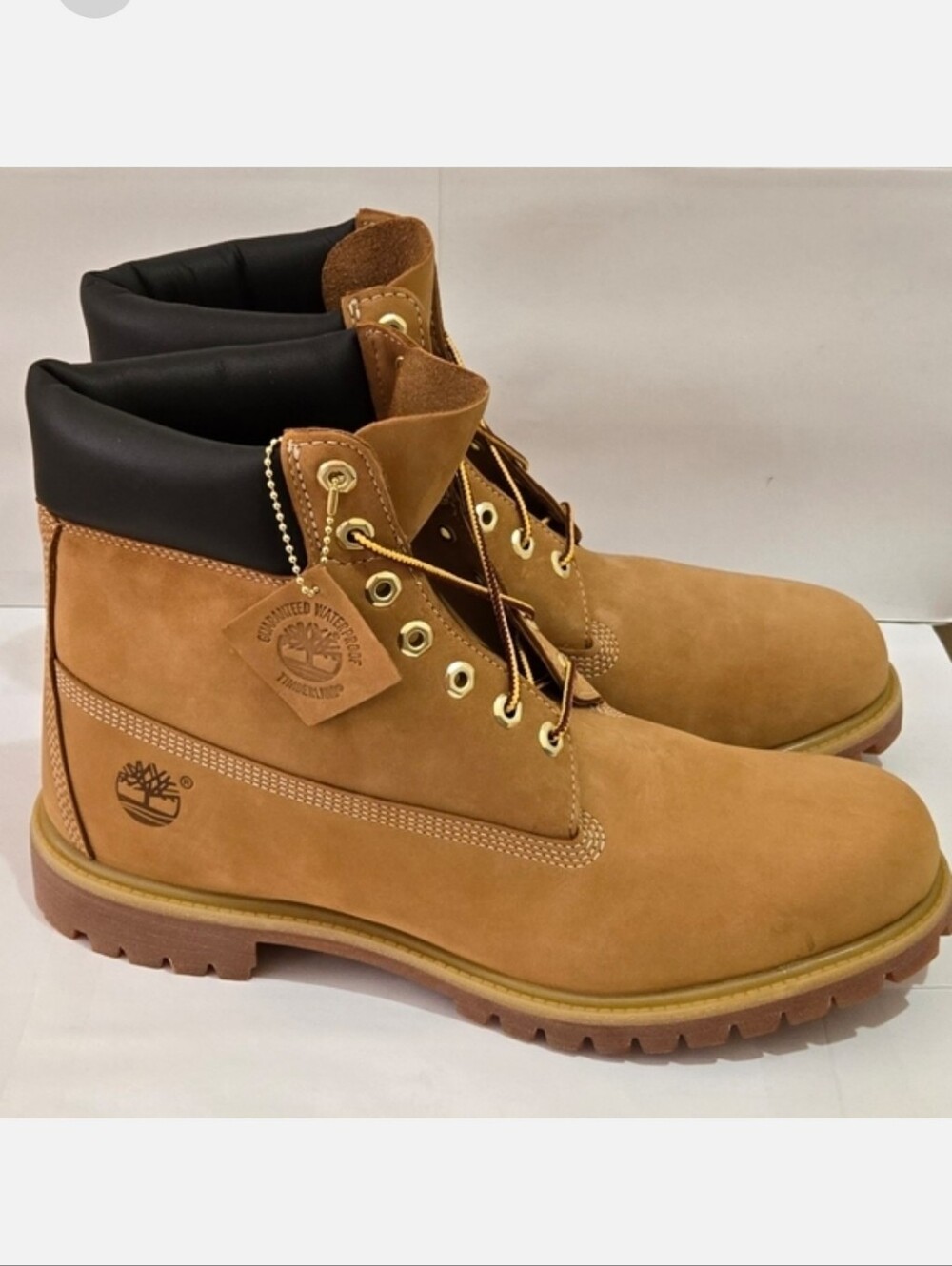 Timberland 6" Premium Waterproof Wheat Boots Men's 13 Wide